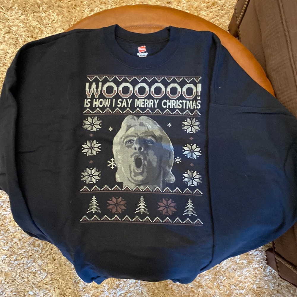 Ric Flair Merry Christmas sweatshirt, size XXL